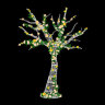 Плетеная фигура "Дерево с цветами"