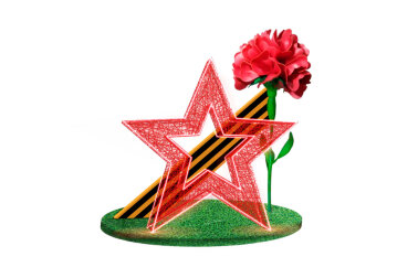 Инсталляция Звезда с гвоздикой