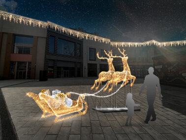 Комплект световых декораций &quot;Сани с оленями&quot;
