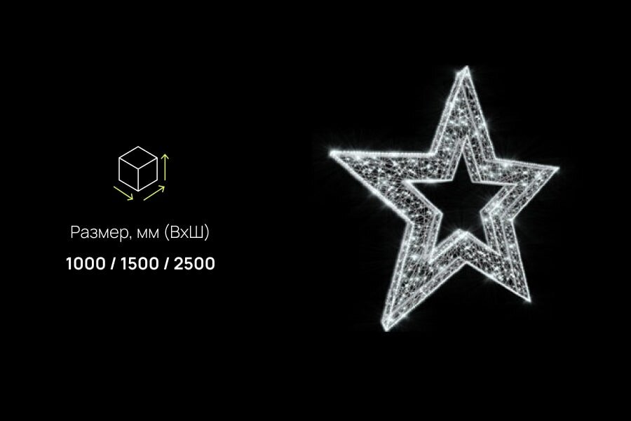 Световая Звезда Twinkle декорации новогодние уличные и для помещений: размеры, характеристики