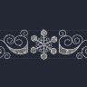 Перетяжка Снежинка световая