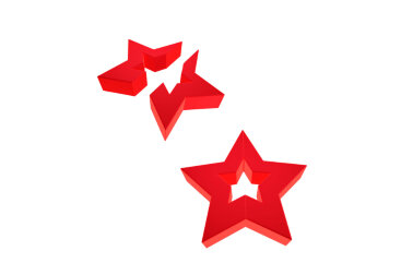 Инсталляция Скамья звезда