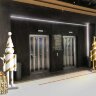 Скульптура объемная человечек в полоску для декора помещений