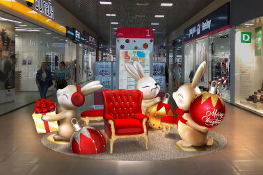 Комплект декораций &quot;Фотозона с зайчиками&quot;