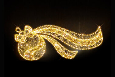 Панно Ёлочный шар, двустороннее