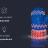Светящаяся варежка для декора улиц и помещений
