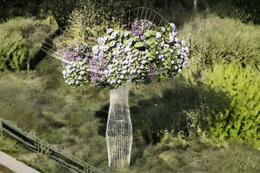 Арт объект Цветочная ваза малая