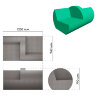 Модульный диван Duplex 1