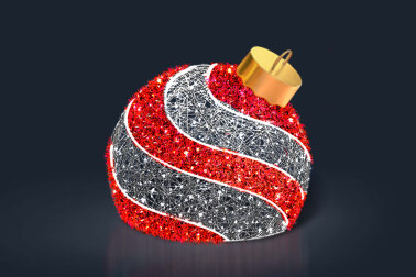 Арка Ёлочная игрушка в красном