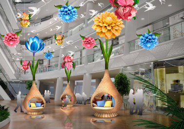 Комплект декораций &quot;Весенние цветы&quot;