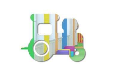 Декоративное зеркало Поезд