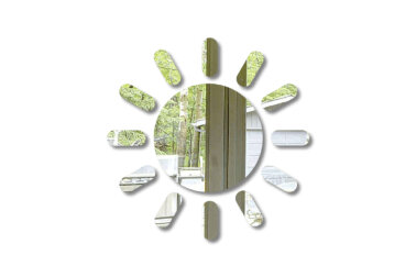 Декоративное зеркало Солнце