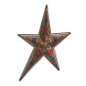 Звезда асимметричная с пряничным рисунком