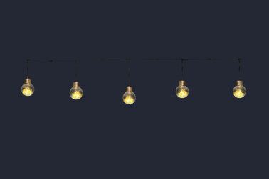 Перетяжка Гирлянда с лампочками