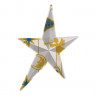 Звезда асимметричная с рисунком "Рождественский ангел"