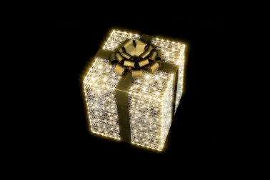Световой Подарок с бантом