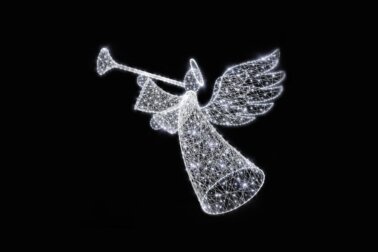 Световой Рождественский ангел