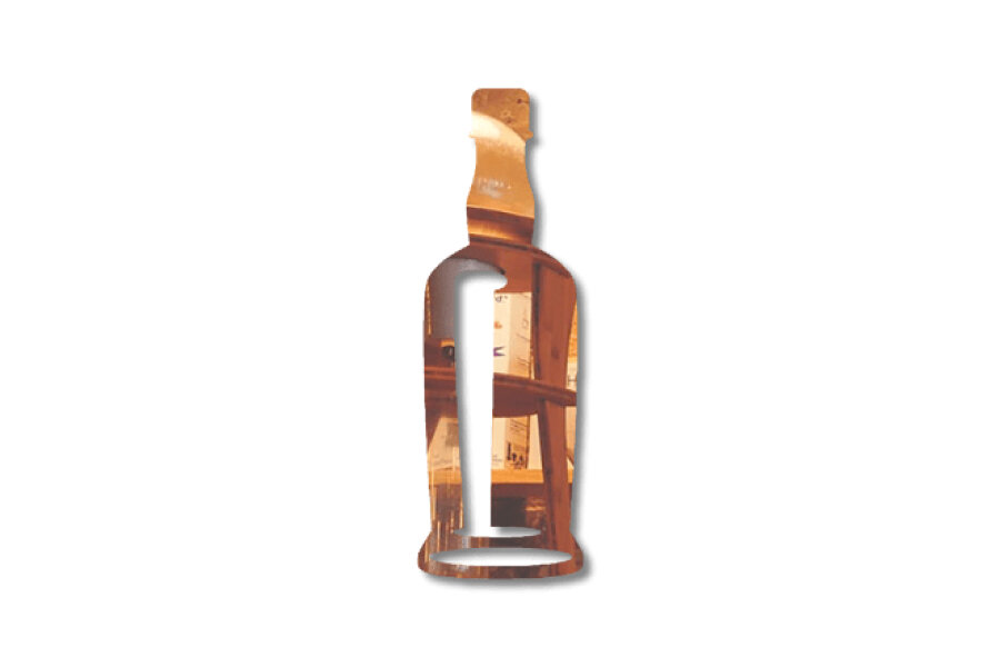 Декоративное зеркало Bottle of wine