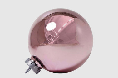 Шар зеркальный розовое золото