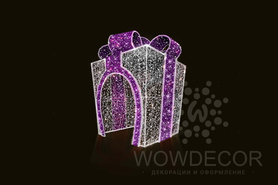 Декоративная световая фигура Grand Gift фиолетовая