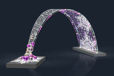 Арка Падающая снежинка