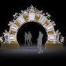 Декоративная арка в виде часов