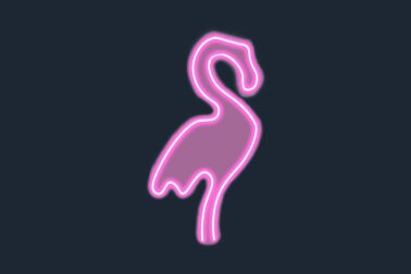 Композиция Неоновый фламинго