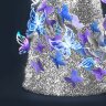 Ель светодиодная с бабочками