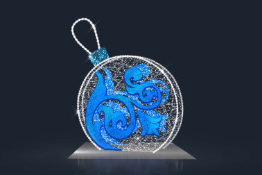 Инсталляция Шар игрушка 4