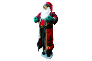 Анимированный Санта Клаус, двигается и поет