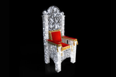 Световая фигура Трон Деда Мороза