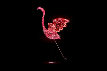 Световая фигура Фламинго с крыльями