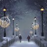 Консоль Новогодний шар световая