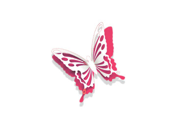 Бабочка из пластика