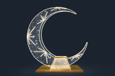 Инсталляция Луна лучи