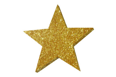 Звезда 2 с глиттером