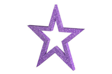 Звезда 1 с глиттером