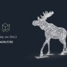 Световая фигура Лось: размеры, характеристики