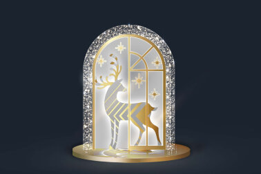 Инсталляция Окно сочельник