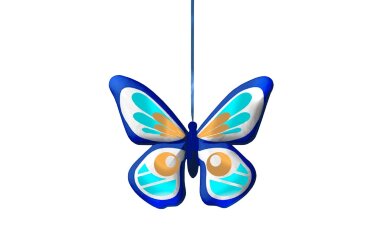 Объемная бабочка с рисунком