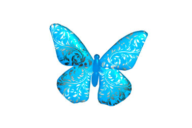 Объемная бабочка с узором