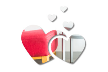 Декоративное зеркало Сердца