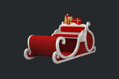 Сани с надписью 268 см