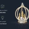 Светодиодное украшение для улиц и помещений Фонарь Delux2: размеры, характеристики, фото